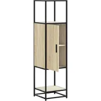 vidaXL Highboard chêne Sonoma 35,5x35x139 cm Matériau bois métal