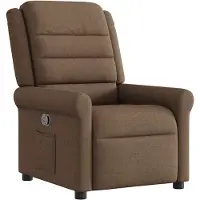 vidaXL Fauteuil relax brun Tissu