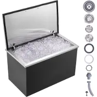 Vevor Bac à Glace Encastrable 78,37 L 610x508x382 mm