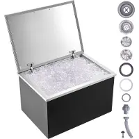 Vevor Bac à Glace Encastrable 107,8 L 710 x 508 x 437 mm