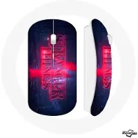 MANIACASE Souris Sans Fil Stranger Things Logo Transparent Saison 4 Bande annonce 2022