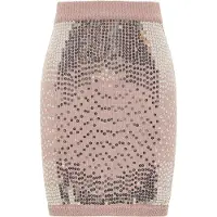 Mymo Jupe beige / mauve / argent
