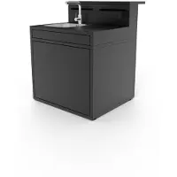 Forge Adour Meuble Support Évier Noir Avec Bar Pour Cuisine Forge Adour
