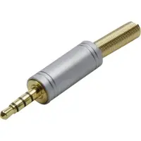 BKL Connectique Jack, 4 pôles, Connecteur audio, Or