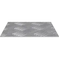 vidaXL Escalier Marchepied Carré 4 pcs Argent 20 x 20 cm Aluminium