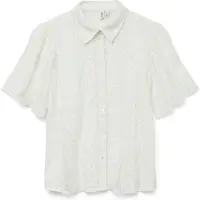 Vero Moda Chemisier 'VMDELSIE' blanc
