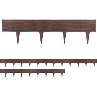 Deuba 15,6m Bordure de jardin brun