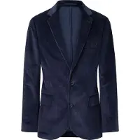 Hackett London pour homme. HM470485 Veste en velours côtelé marine (44/32), Casuel, Fête, Coton, Classique, Manche longue