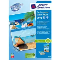 Avery Zweckform Premium Colour Laser Paper 2798 - Brillant - blanc - A4 (210 x 297 mm) - 200 g/m² - 100 feuille(s) papier