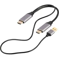 Gembird A-hdmim-dpm-01 4k 2 M Hdmi To Displayport Adapter Argenté