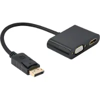 Cablexpert Vga+hdmi Displayport Adapter Doré