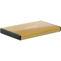 Gembird Boîtier pour disque dur USB 3.0 2.5/'/N (2.5"), Boîtier pour disques durs, Or
