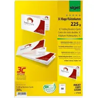 Sigel Cartes de visite pliables 3C (A4)