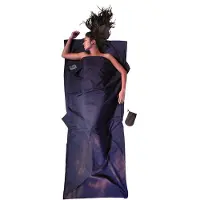 Cocoon Egypt Cotton Travel Sleeping Bag Sheet Bleu 220 x 90 cm