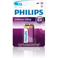 Philips Bloc Batterie - Lithium - 9 Volt