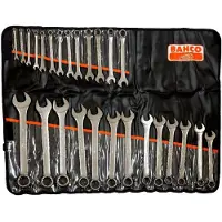 Bahco Metric Combination Wrench Set 26 Units Argenté