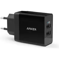 Anker PowerPort 2x USB 24W Chargeur noir