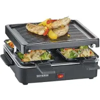 Severin Mini appareil à raclette avec gril RG2370 600 W Noir
