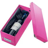 Leitz Boîte de rangement Click + Store , en carton, type CD, rose