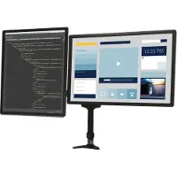 StarTech.com Bras articulé pour 2 moniteurs - Avec gestion de câbles et hauteur ajustable - Support de bureau double écran