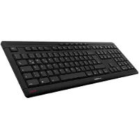 Cherry STREAM KEYBOARD - Tastatur - USB - GB - Tastenschalter: SX - Schwarz (JK-8500GB-2)