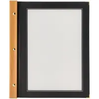 Securit Carte du menu Bois | A4 Noir