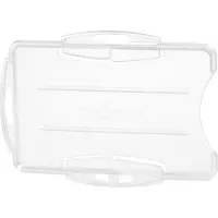 Durable Porte-carte , pour 2 cartes au format vertical/transversal, avec languettes de fixation, L 95 x H 70 mm, polystyrène, transparent, 10 pièces