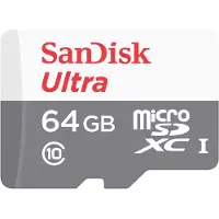 SanDisk Ultra - Carte mémoire flash (adaptateur microSDXC vers SD inclus) - 64 Go - UHS-I / Class10 - microSDXC UHS-I