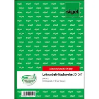 Sigel Livret de formulaires "Preuve de sous-traitance", A5, SD (40x)