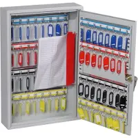 Phoenix KC0602K Armoire à clés - 64 crochets, gris clair, serrure à clé