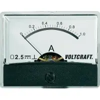 Voltcraft AM-60X46/1A/DC Appareil de mesure encastrable AM-60X46/1A/DC 1 A bobine mobile (AM-60X46/1A/DC)