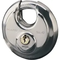 Master Lock Cadenas Rond Acier Inoxydable