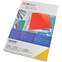 GBC Chrome Din A4 Cover Binding 250g 100 Units Multicolore Enfants