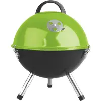 Fieldmann FZG 1000G Gril de table pour charbon de bois, taille du gril 35,5 cm, taille du foyer 34 cm, surface du gril 22 cm, grille chromée, couvercle