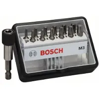Bosch Jeu d'embouts de vissage 12+1 pces, Robust Line, M T, version Extra Hard