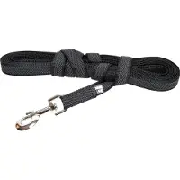 JULIUS K-9 Laisse en caoutchouc avec boucle Noir - Gris Taille 2 (Chien, Promenade, Sport canin, Travail)