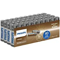 Philips Pile alcaline AAA 40-bobine LR03A40F (40 pcs, AAA)