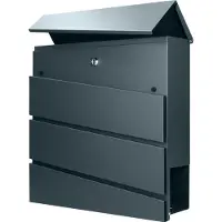 ORNO BORNEO boîte aux lettres, acier galvanisé avec porte-journaux, anthracite