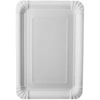 Papstar Assiette en carton "pure" carrée, 165 x 230 mm, blancá, 25pcs (25x)