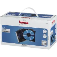 Hama Cd Box Slim 50 Units Noir