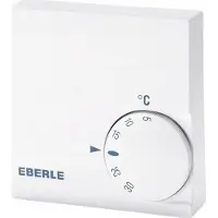 Eberle Thermostat d'ambiance pour montage apparent, Thermostat, Blanc