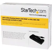 StarTech.com USB 3.0 Reis Station d'accueil Ordinateurs portables HDMI/VGA