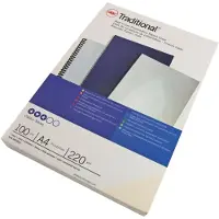 GBC Couverture pour perforelieuse ibiStol ibico, carton 350 g/m², format A4, blanc
