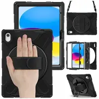 ESTUFF Defender Case (Apple iPad 2022 (10e génération)), Étui pour tablette, Noir