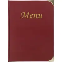 Securit Speisekarten-Mappe BASIC, DIN A4, weinrot