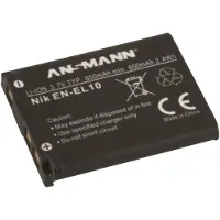Ansmann A-nikon En-el10 Lithium Battery Argenté