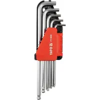 YATO Clés Allen - - Extra longues 12 pièces - CrV 6150 - 6 pans - Dimensions variées