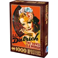 Puzzles DToy Puzzle Poster vintage - Marlene Dietrich, The Devil is a Woman - 1000 pièces