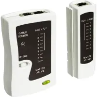 Goobay Testeur de câble réseau - STP, FTP, UTP - RJ11, RJ12, RJ45 - 1x pile