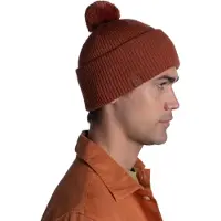 Buff Knitted Beanie Orange